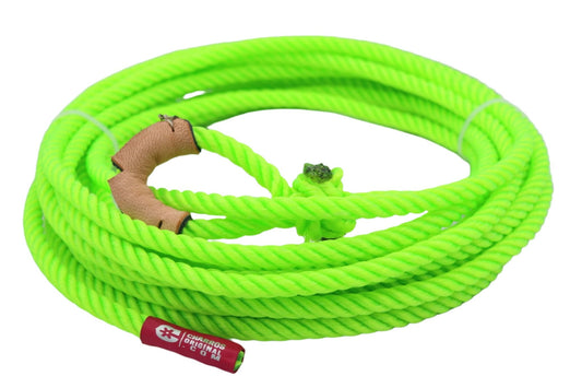 39 ft Limon Verde Charro Soga Para Florear Mexican Lime Green Trick Rope - M - Royal Saddles - Ropes/Sogas