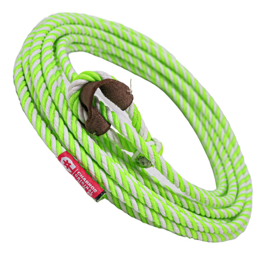 39FT (12M) Lime Green/Gray Soga Para Florear - M - Royal Saddles - Ropes/Sogas