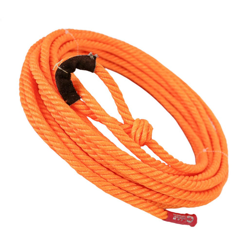 39FT. Charro Soga Naranja Para Florear Orange Trick Rope - M - Royal Saddles - Ropes/Sogas
