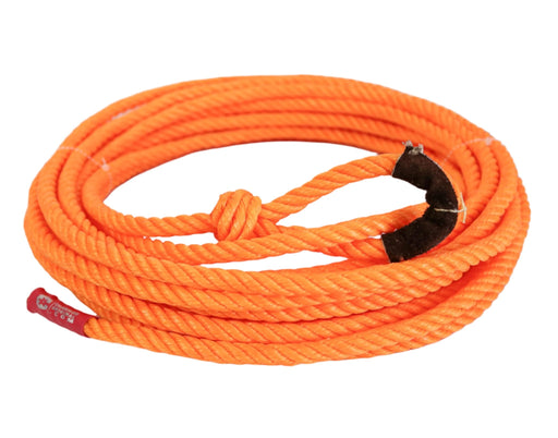 39FT. Charro Soga Naranja Para Florear Orange Trick Rope - M - Royal Saddles - Ropes/Sogas