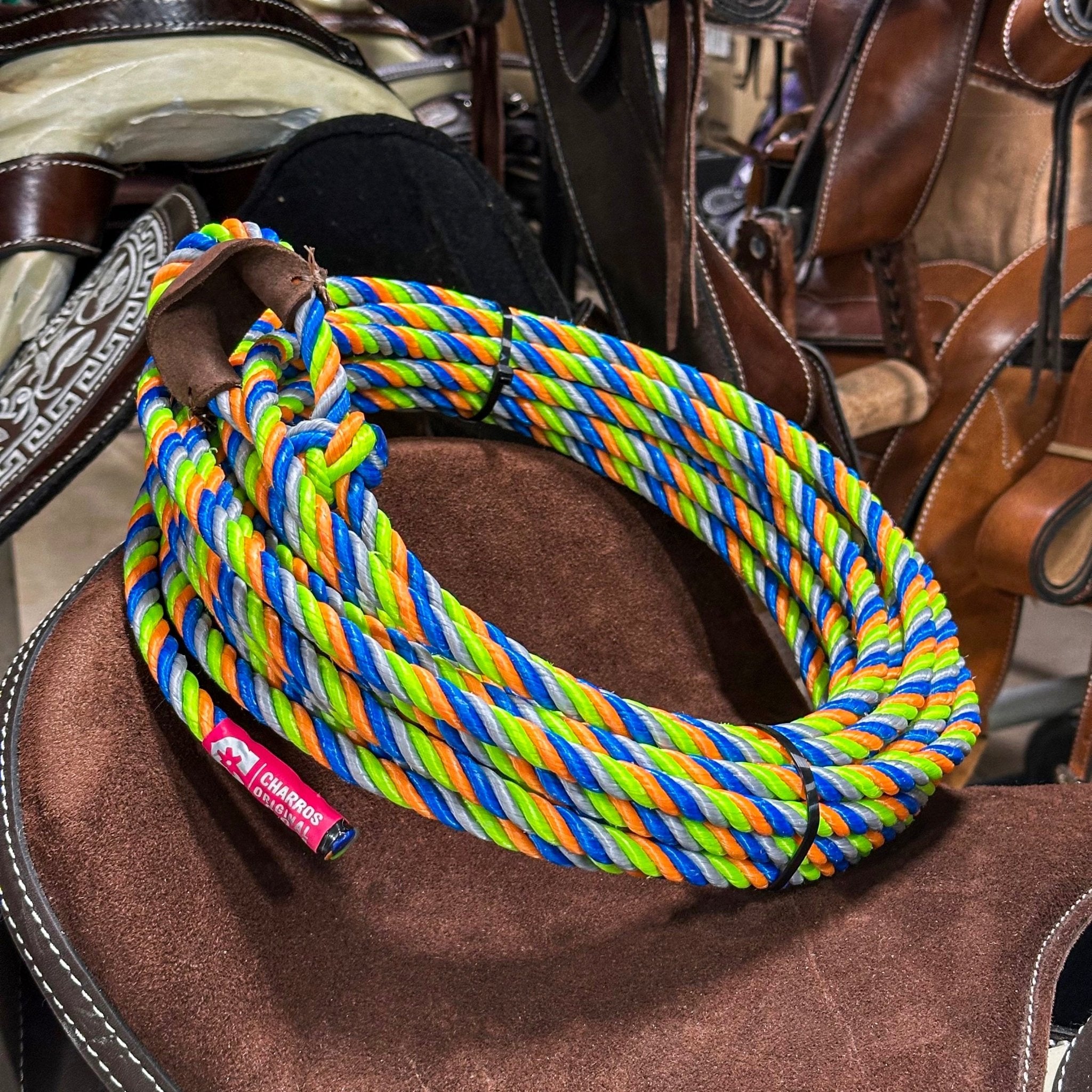 39ft Multicolor Soga Para Florear Trick Rope - Charro Trick Roping Las ...