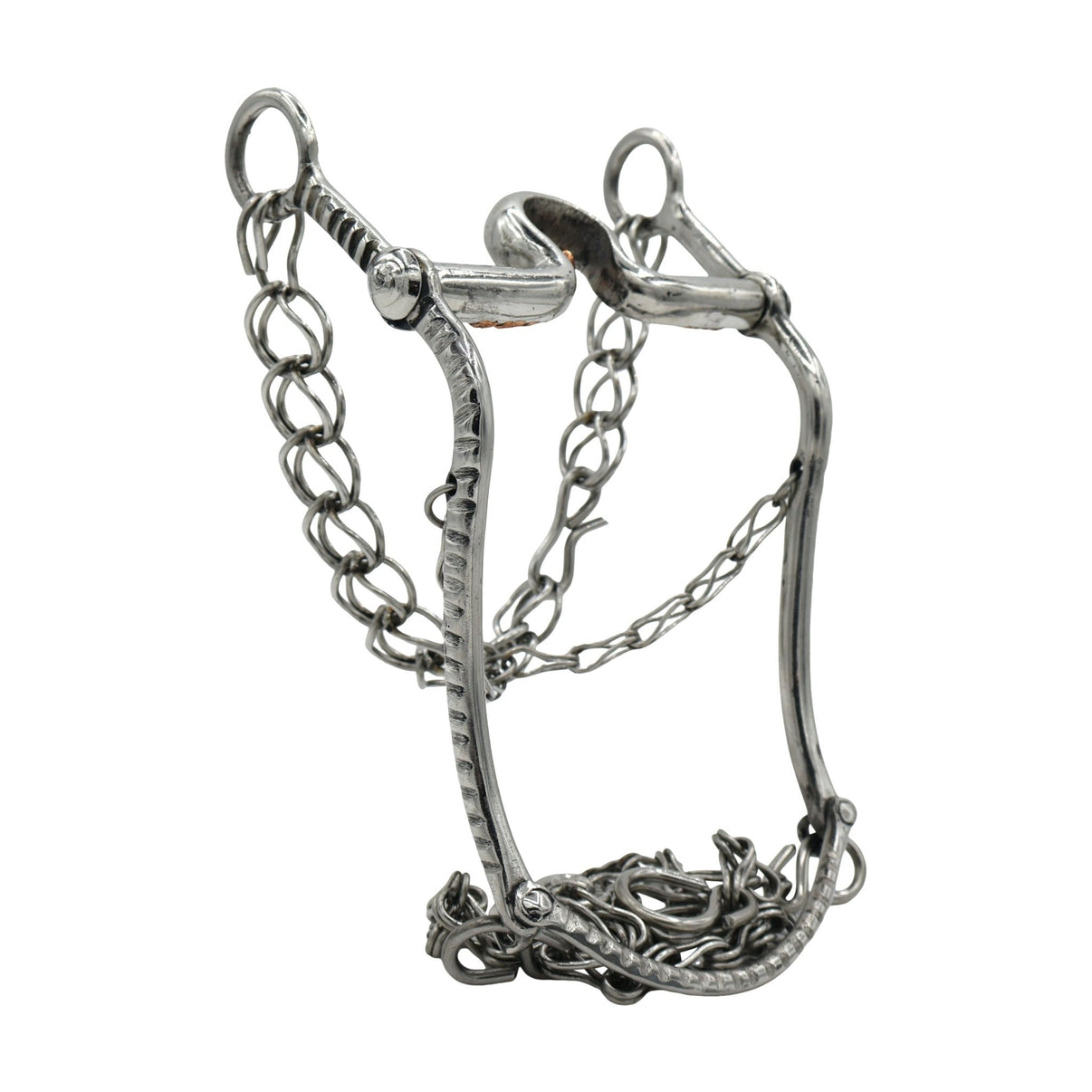 4 3/4" Charro Bit Freno Horse Cobre - M - Royal Saddles - Charro Bits/Frenos