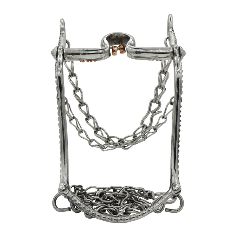 4 3/4" Charro Bit Freno Horse Cobre - M - Royal Saddles - Charro Bits/Frenos