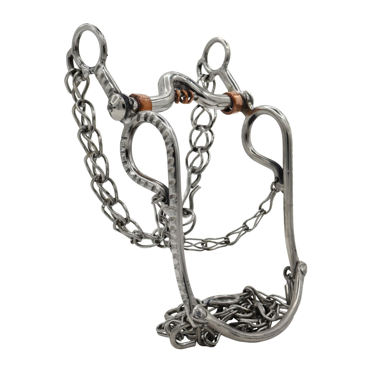 4 3/4" Horse Mexican Charro Bit Freno Copper - M - Royal Saddles - Charro Bits/Frenos