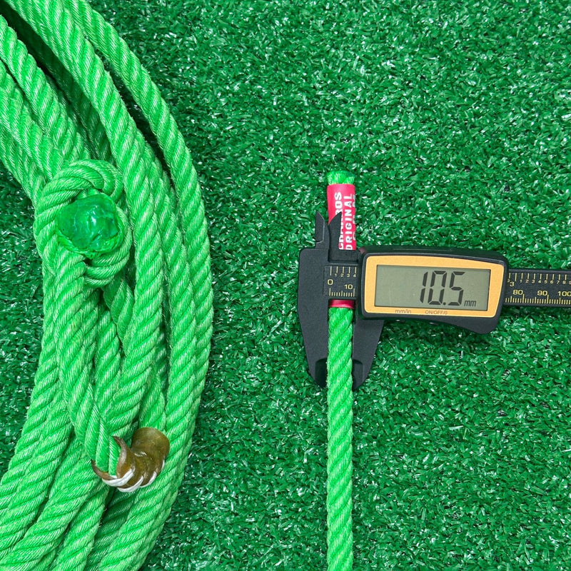 40Ft Lime Soga Plomo Green 10.5mm Poly Rope - M - Royal Saddles - Ropes/Sogas