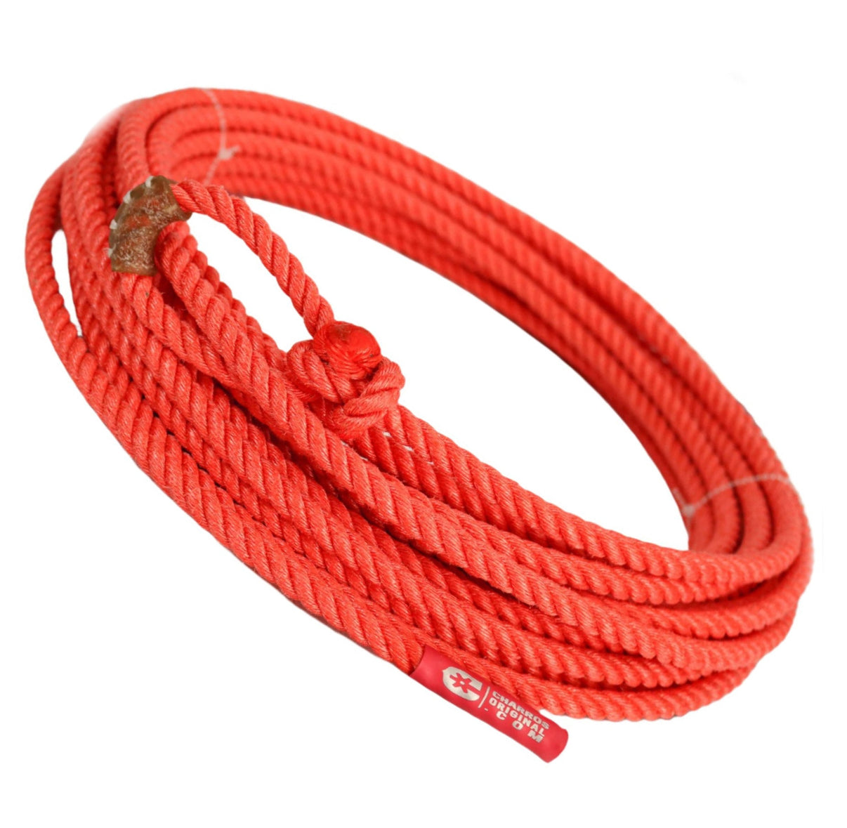 40Ft Red Rojo 10.5mm Poly - Nylon (Lead Core) Lasso Rope Soga - M - Royal Saddles - Ropes/Sogas