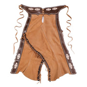 42" Charros Chaparreras Charras De Gamuza Chaps - M - Royal Saddles - Charro Polainas/Chaps