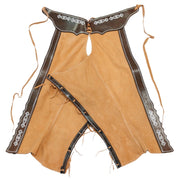 42" Charros Leather Chaps Chaparreras Gamuza - M - Royal Saddles - Charro Polainas/Chaps