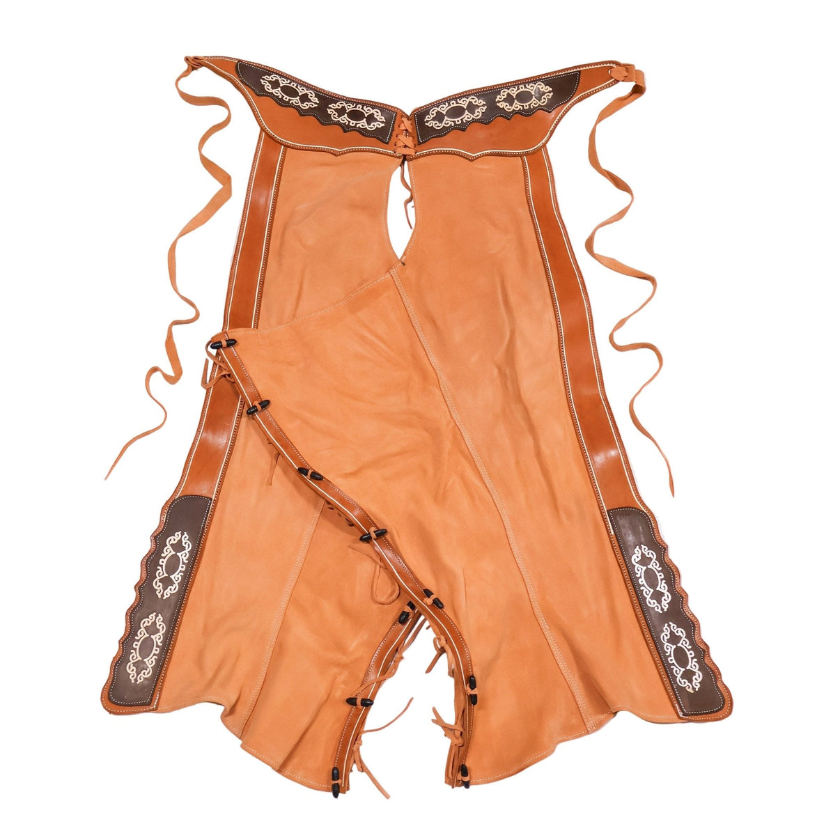 42" Charros Mexican Chaps Chaparreras Gamuza - M - Royal Saddles - Charro Polainas/Chaps