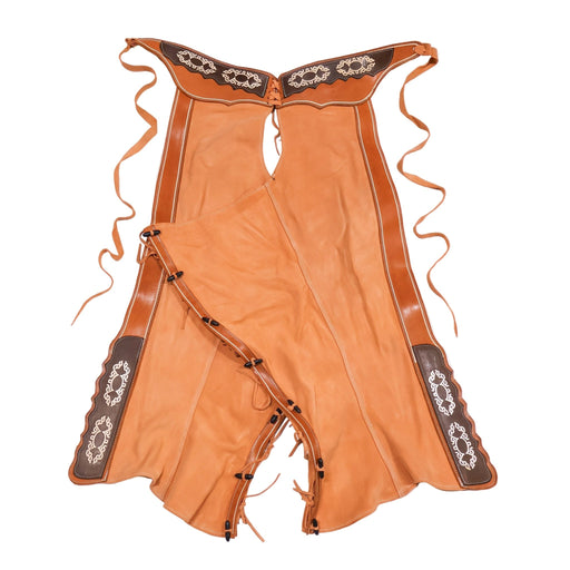 42" Charros Mexican Chaps Chaparreras Gamuza - M - Royal Saddles - Charro Polainas/Chaps