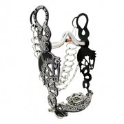 5 1/2" Freno Caballo Black Charro Stainless Horse Bit - M - Royal Saddles - Charro Bits/Frenos