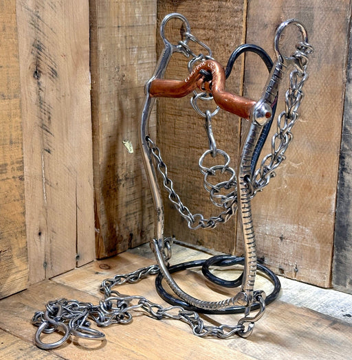 5 1/2" Freno Charro Cobre Caballo Horse Charro Bit - M - Royal Saddles - Charro Bits/Frenos