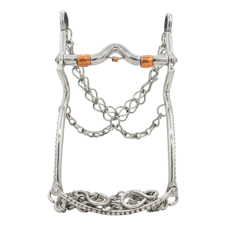 5 1/2" Freno Charro Con Cobre Horse Bit - M-Royal Saddles - Charro Bits/Frenos