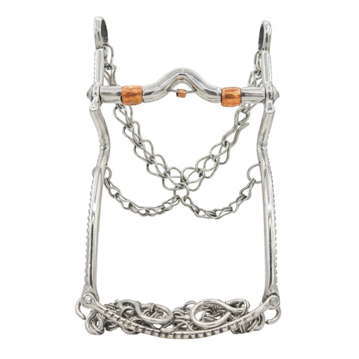 5 1/2" Freno Charro Con Cobre Horse Bit - M-Royal Saddles - Charro Bits/Frenos