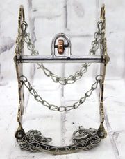 5 1/2" Freno Dorado Charro Caballo Diseno Horse Bit - M - Royal Saddles - Charro Bits/Frenos