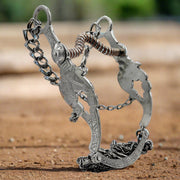 5 1/4" Charro Mexican Horse Bit Freno De Acero - M - Royal Saddles - Charro Bits/Frenos