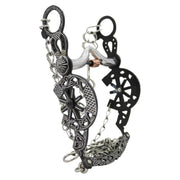 5 1/4" Freno Black Herradura Charro Stainless Horse Bit - M - Royal Saddles - Charro Bits/Frenos