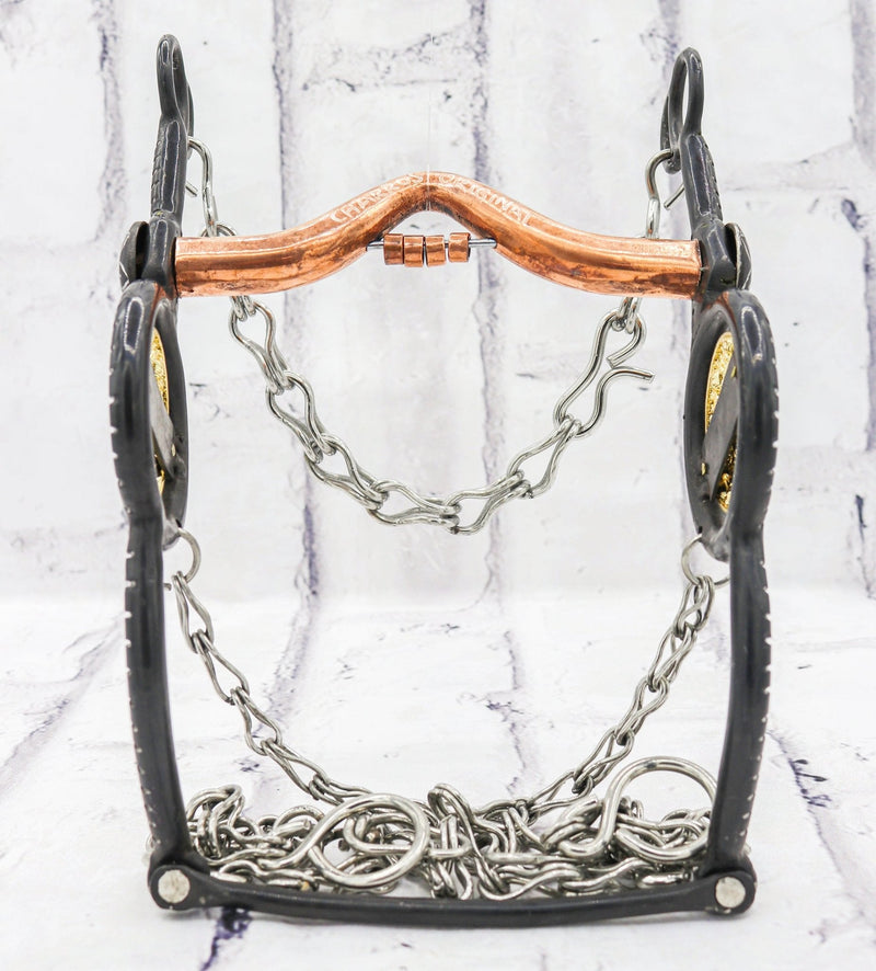 5 1/8" Centenario Freno Black Charro Bit - M - Royal Saddles - Charro Bits/Frenos