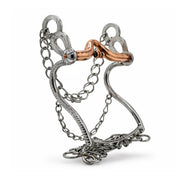 5 1/8" Freno Charro Horseshoe Acero Inoxidable Horse Copper Bit - M - Royal Saddles - Charro Bits/Frenos