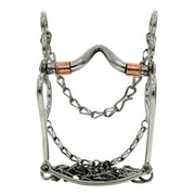 5 3/8" Acero Freno Corazon Charro Cobre Horse Bit Copper - M - Royal Saddles - Charro Bits/Frenos