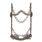 5 3/8" Charro Freno Horse Rustic Bit Greca - M-Royal Saddles - Charro Bits/Frenos