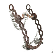 5 3/8" Charro Freno Horse Rustic Bit Greca - M-Royal Saddles - Charro Bits/Frenos