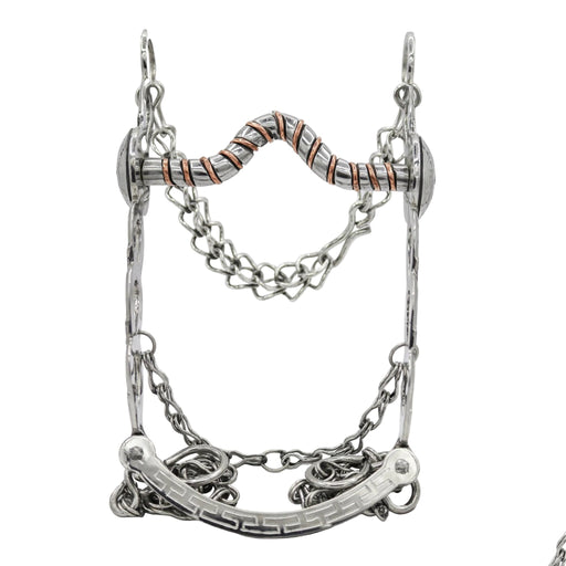5 3/8" Stainless Steel Charro Freno Horseshoe Bit - M-Royal Saddles - Charro Bits/Frenos