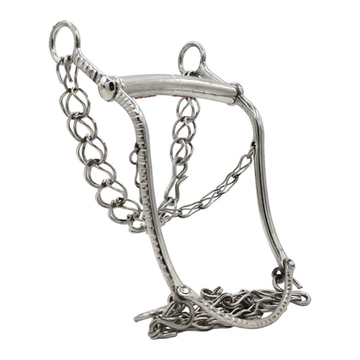 5" Charro Aero Mexican Copper Horse Freno Charro Bit - M - Royal Saddles - Charro Bits/Frenos