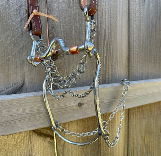 5" Charro Freno Bit Mexican Copper Horse Caballo - M - Royal Saddles - Charro Bits/Frenos
