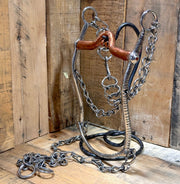 4 7/8" Freno Mexican Charro Horse Stainless Steel Bit - M-Royal Saddles - Charro Bits/Frenos