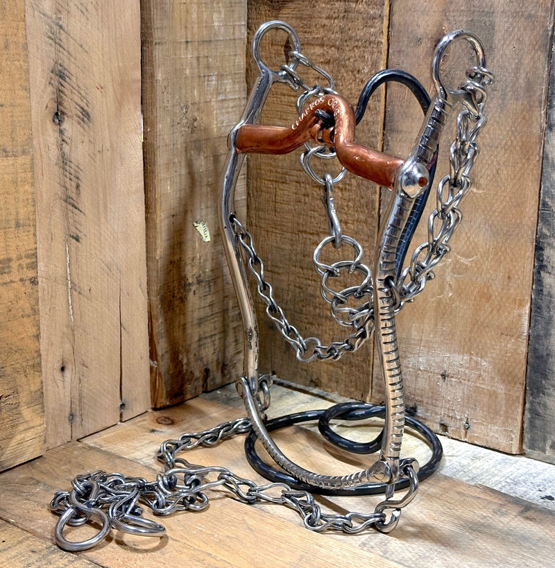 4 7/8" Freno Mexican Charro Horse Stainless Steel Bit - M-Royal Saddles - Charro Bits/Frenos