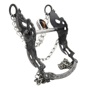 5" Horse Bit Freno Black Cobre Charro Fino - M - Royal Saddles - Charro Bits/Frenos