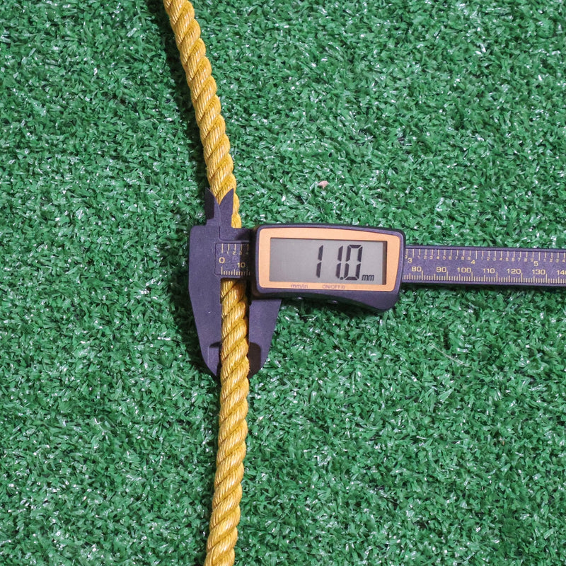 50 Ft Poly Nylon 11mm Lead Rope Yellow Soga De Plomo - M - Royal Saddles - Ropes/Sogas