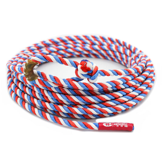 50 FT. Tri - Color 11mm Soga De Plomo (Lead Core) - M - Royal Saddles - Ropes/Sogas