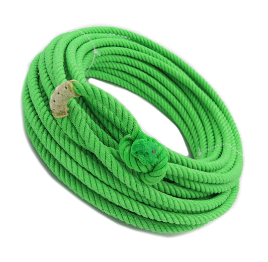 50Ft Lime Green 10.5mm PolyNylon Rope Soga de Plomo - M - Royal Saddles - Ropes/Sogas