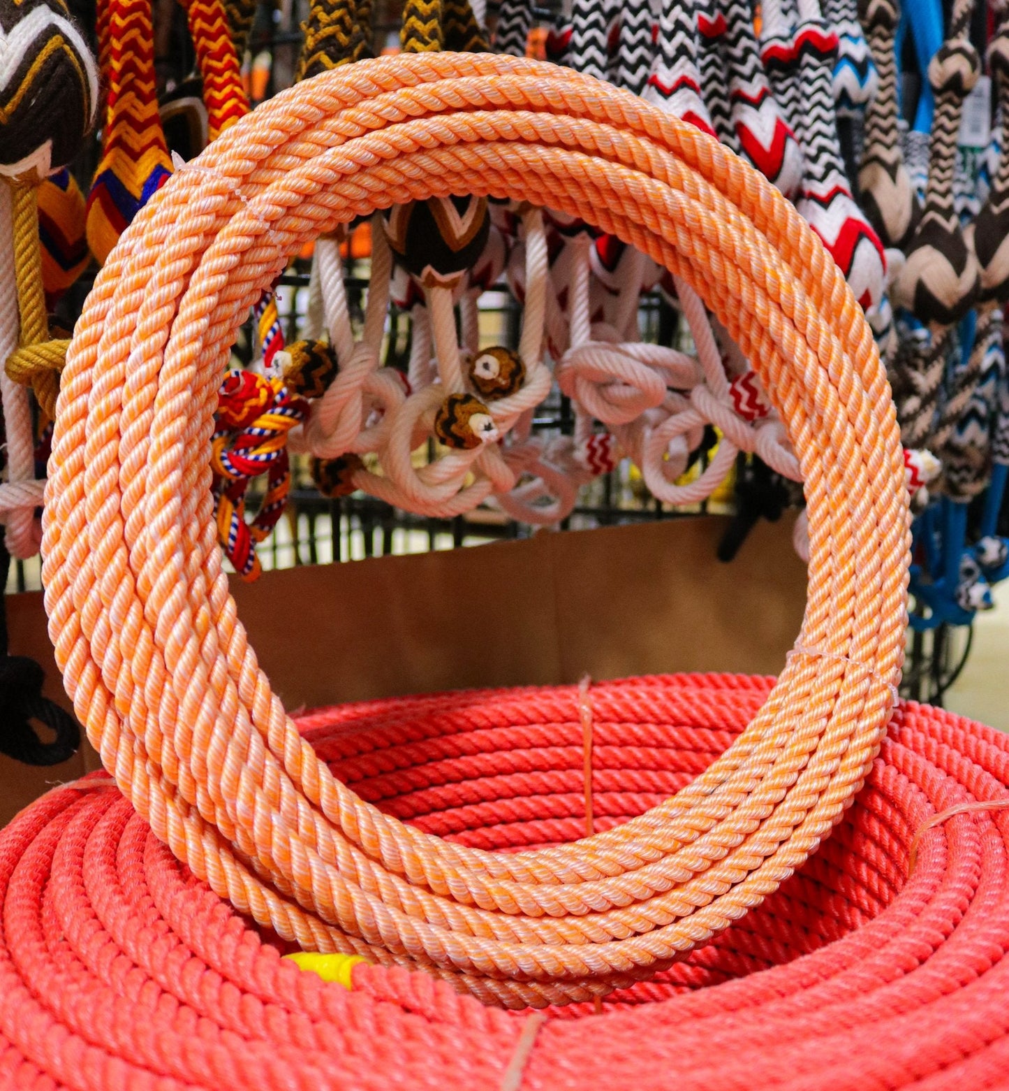 50Ft Orange 10.25mm Lead Core Soga De Plomo Lasso - M - Royal Saddles - Ropes/Sogas