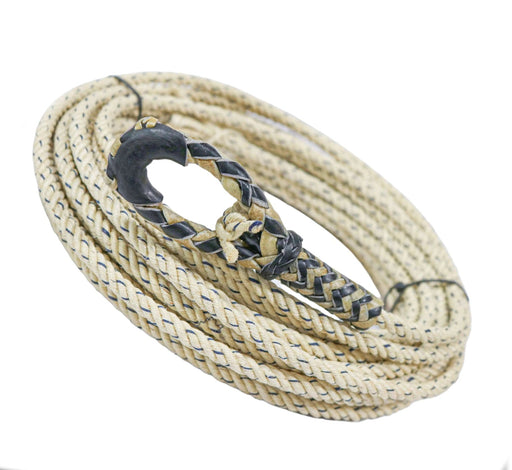 55FT Charro Soga De Ixtle Con Hondilla De Cuero Crudo - M - Royal Saddles - Ropes/Sogas