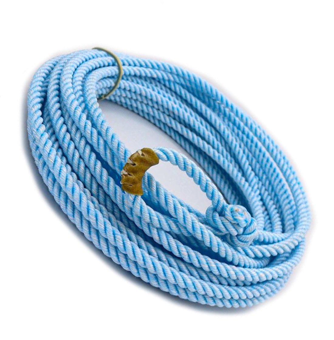 60 Ft Blue PolyNylon Soga 9.5MM Soga De Plomo - M - Royal Saddles - Ropes/Sogas