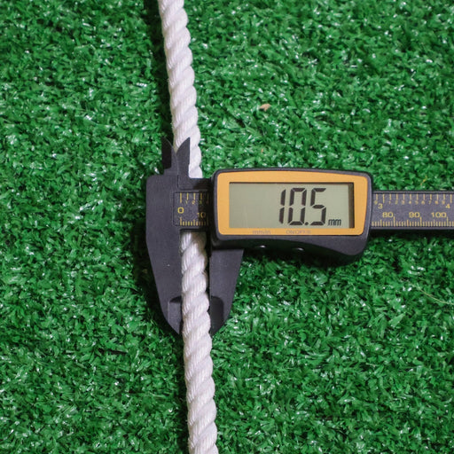 60 FT White 10.5mm Lead Rope Poly Nylon Charreria Plomo - M - Royal Saddles - Ropes/Sogas