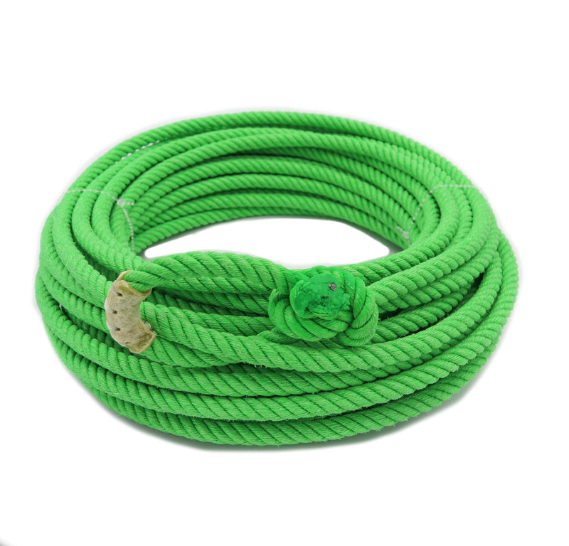 60Ft Lime Green 10.5mm Poly Nylon Rope Soga de Plomo - M - Royal Saddles - Ropes/Sogas