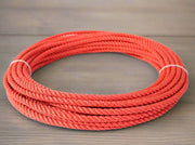 60Ft Red Lead Core Rope Soga Plomo 11mm - M - Royal Saddles - Ropes/Sogas