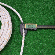 60Ft Soga White Orange Plomo Lead 10.25mm Core Lariat - M - Royal Saddles - Ropes/Sogas