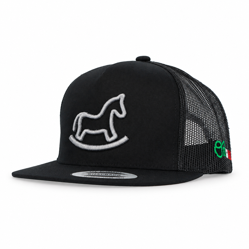 "Pony" Charros Black Trucker Cap