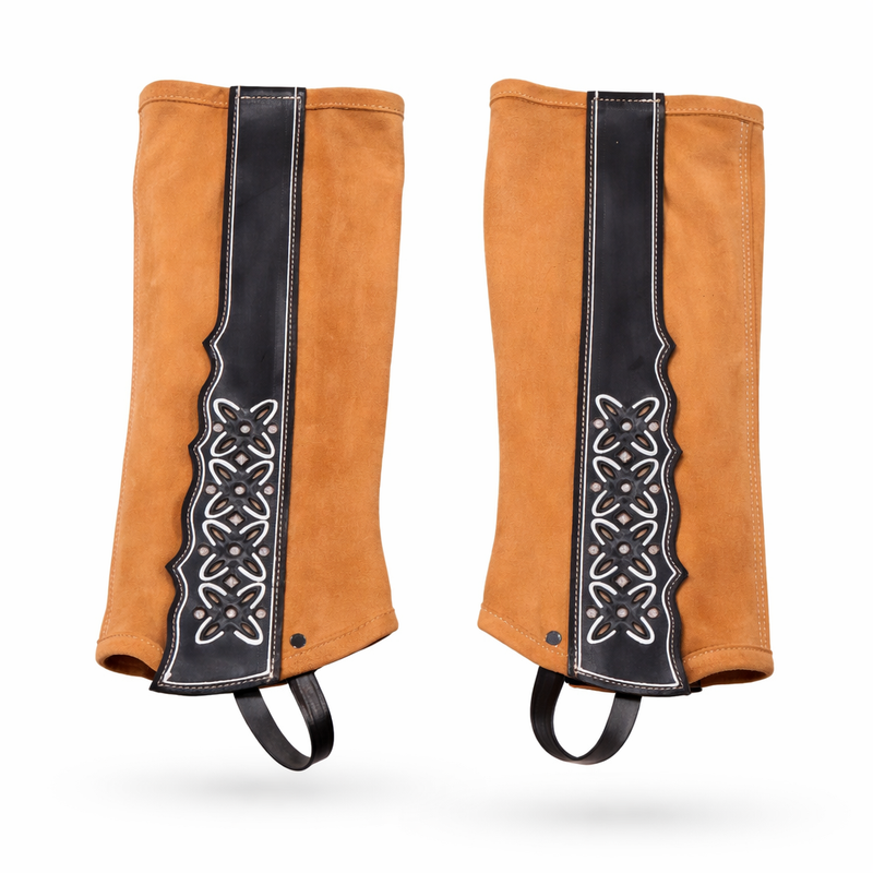 Polainas (M) Pintada Natural Charras Gamuza Chaps