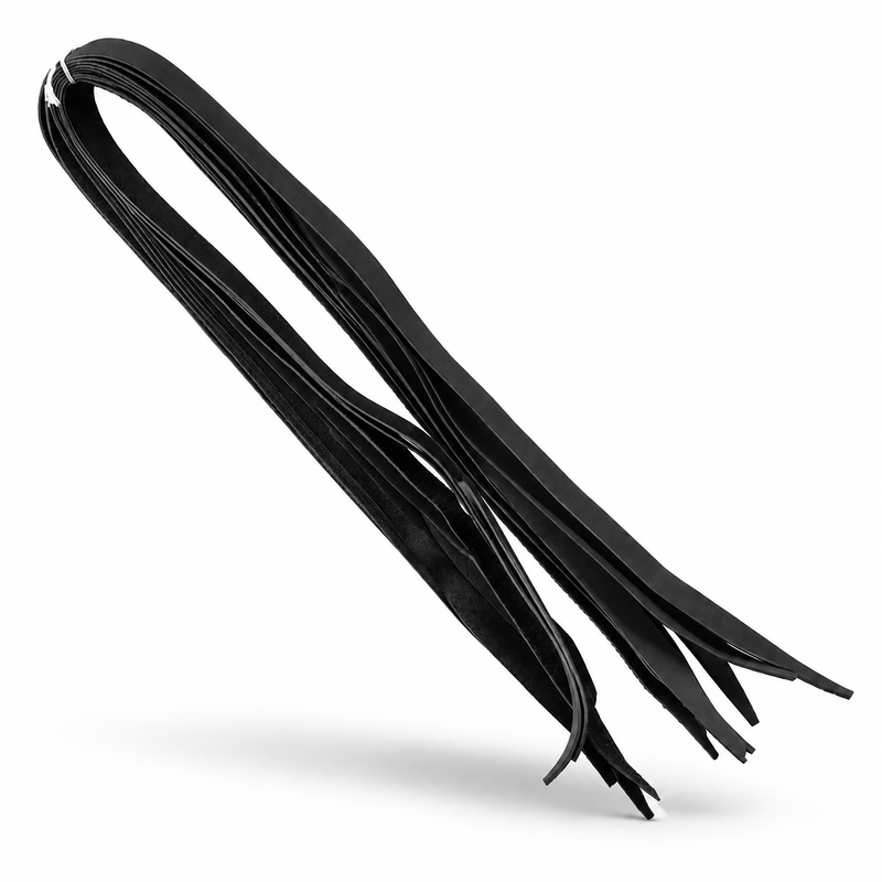 Juego de 8 Piel Black Tientos Para Montura Charra Leather Strings - M-Royal Saddles - Charro Saddle Parts