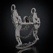 5 1/4" Freno Charro Acero Inoxidable Cobre Horse Charro Bit - M-Royal Saddles - Charro Bits/Frenos