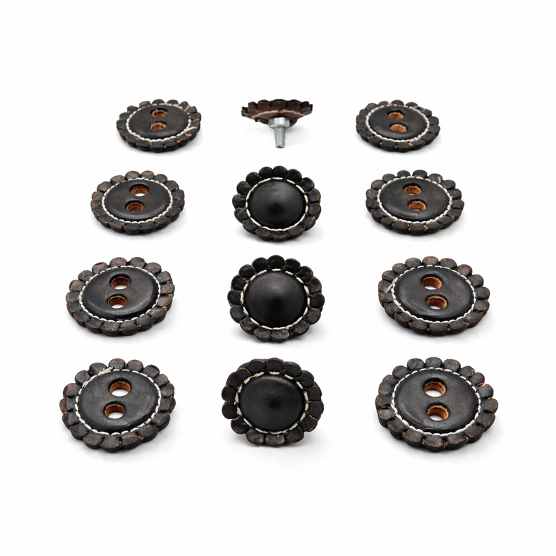 Black Juego De Chapetones Monturas Charras Conchos