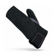 Charro Small Black De Piales Manilla Leather Glove Gamuza - M-Royal Saddles - Ropes/Sogas