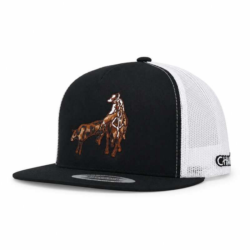 Charros Original Colas Snapback Hat - M-Royal Saddles - Charros Original Hats