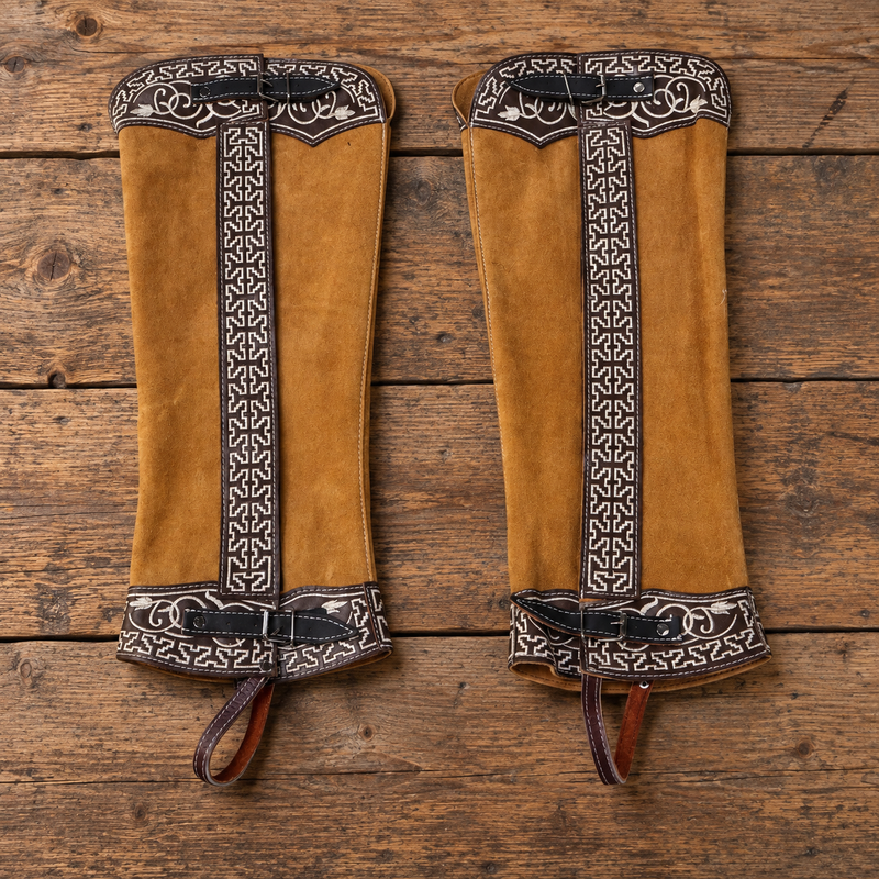 Miel Polainas Gamuza Charras Riding Charro Chaps - M-Royal Saddles - Charro Polainas/Chaps